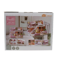 DIY Miniature Doll House Kit With LED Lights For Girls 
