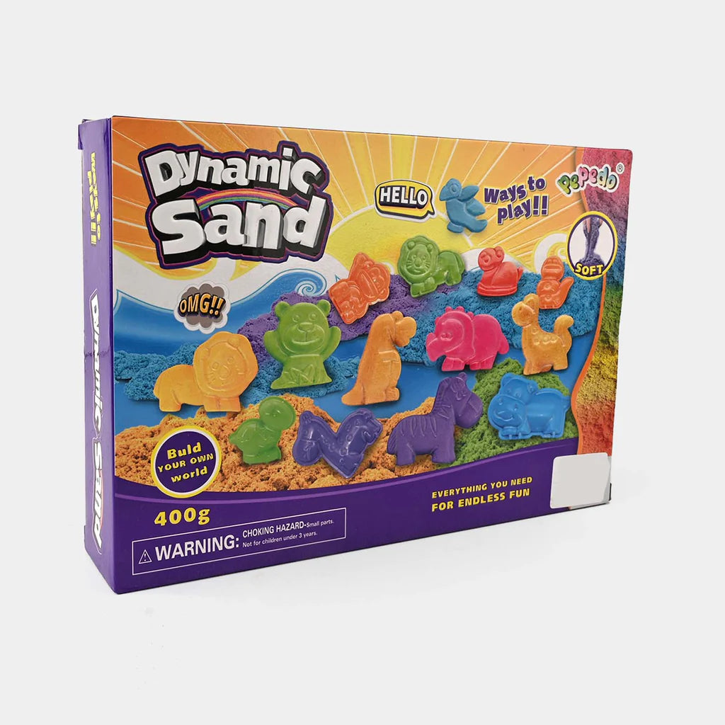 Dynamic Sand Animal Play Set with Magic Sand Molds