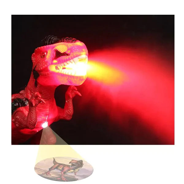 Remote Control Dino | RC Electric T-Rex Dinosaur | Water Spray Red Dinosaur