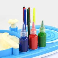 2-in-1 Spin & Spiral Art Kit with Ink Bottles