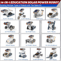 Solar Robot Creation Kit | 14in1 Powered By Sun Robot | DIY STEM 14in1 Robot