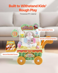 VEVOR H376A Ice Cream Trolley Playset for Kids