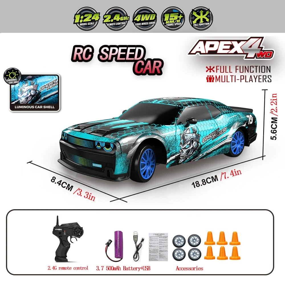 RC Drift Car | 4WD Remote Control Mustang | Racing Drift Car