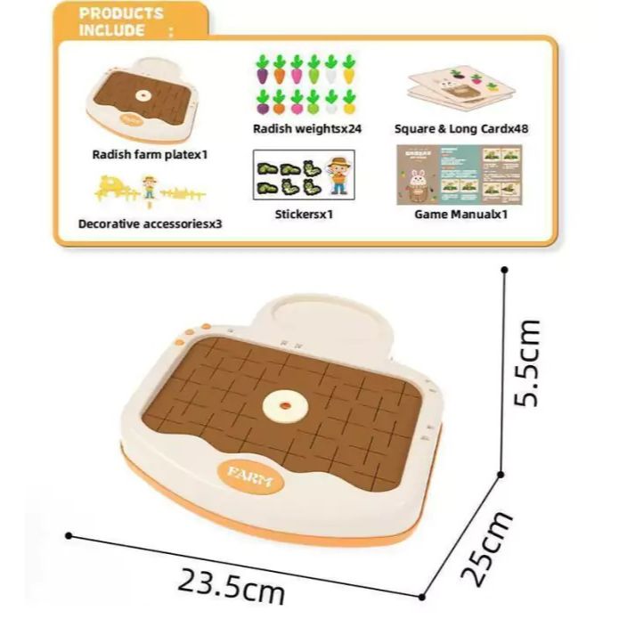 Interesting Raddish Farm | Educational Interactive Carrot Pulling Memory Game