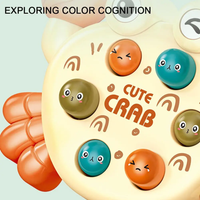 Crab Whack-A-Mole Learning Game with Toy Hammer