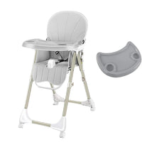 Foldable Baby Eating High Chair | 4 Colors With 4 Wheels & Seat Belt