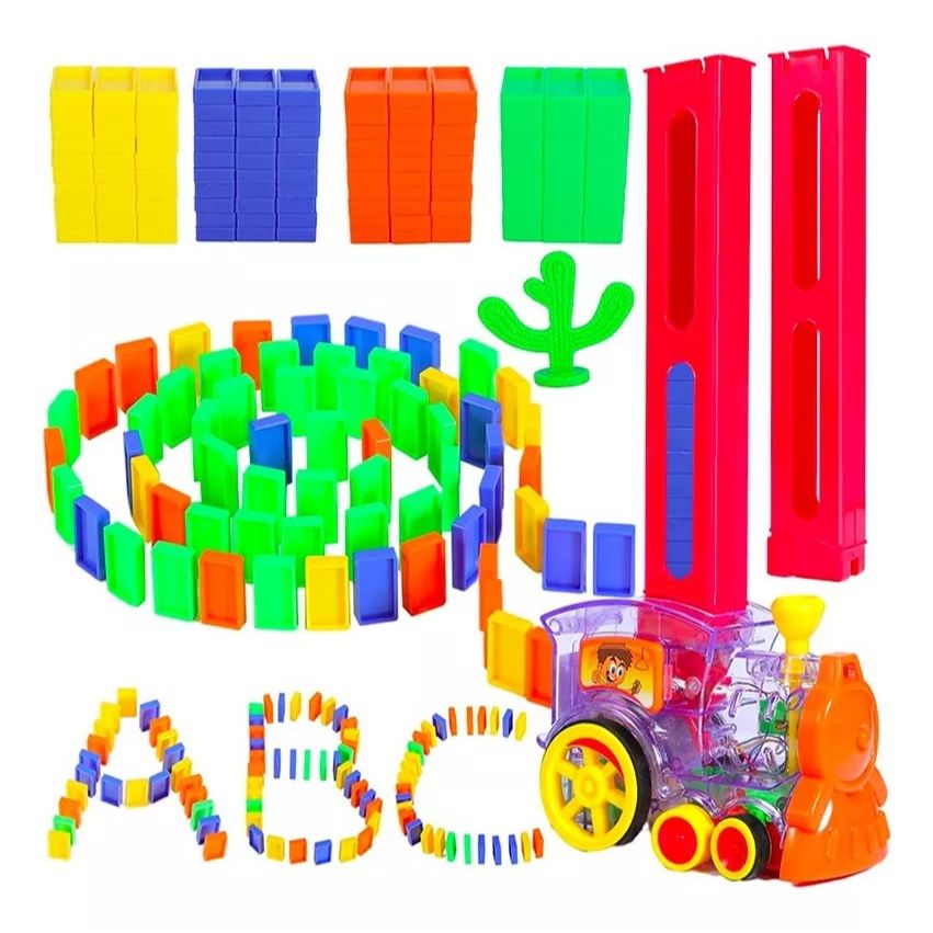 Domino Train Mechanical Automatic Arrange | Domino Toy With Train