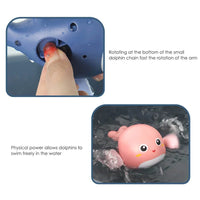Sea Water Dolphin Wind-Up Bath Toy for Kids