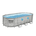 BESTWAY Power Steel Frame Swimming Pool With Window 18ft x 9ft x 4ft