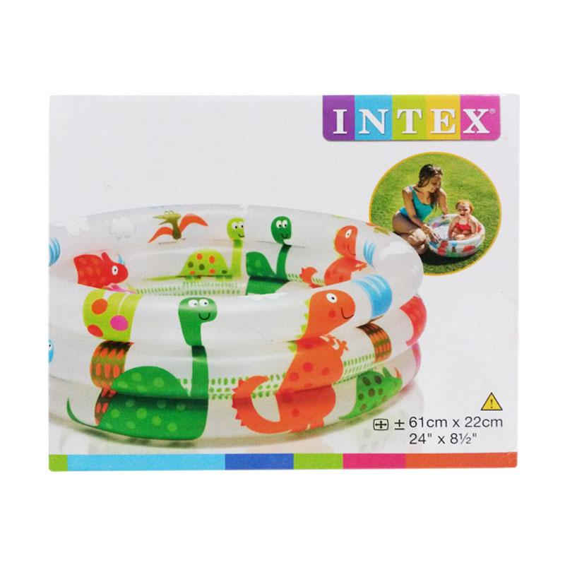 INTEX Dinasaour Printed 3 Ring Baby Pool 