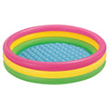 INTEX Inflatable Three Ring Splashing Pool For Children 4ft 10in x 1ft 1in