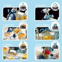2-in-1 Space Adventure Car Track Playset for Kids