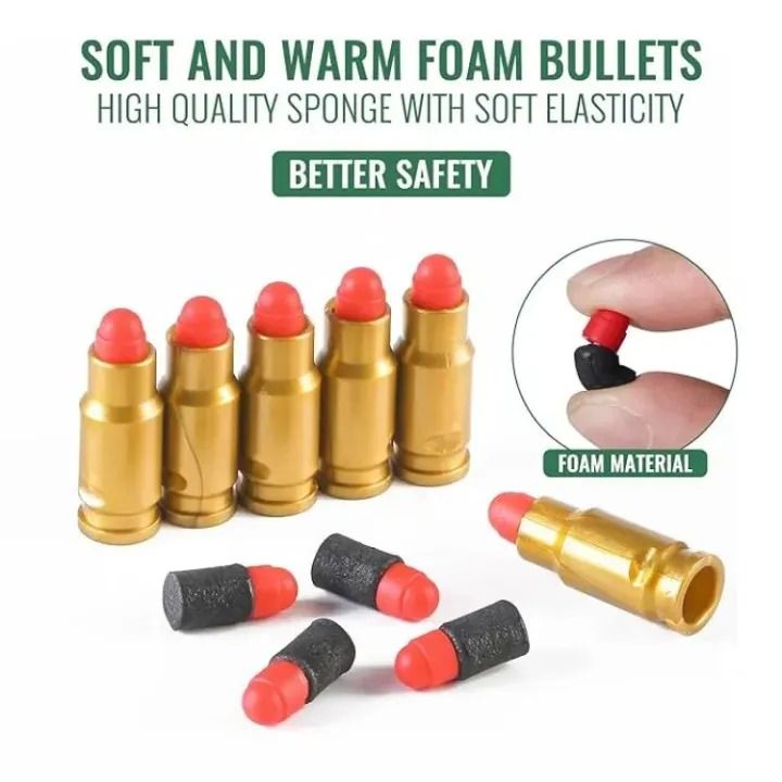 Glock Bullet Shell Glock Shell-Ejection Toy Gun | Soft Foam Bullets & Silencer – The Toy ...