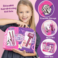 Pink Salon Deluxe Styling Set with Hair Straightener