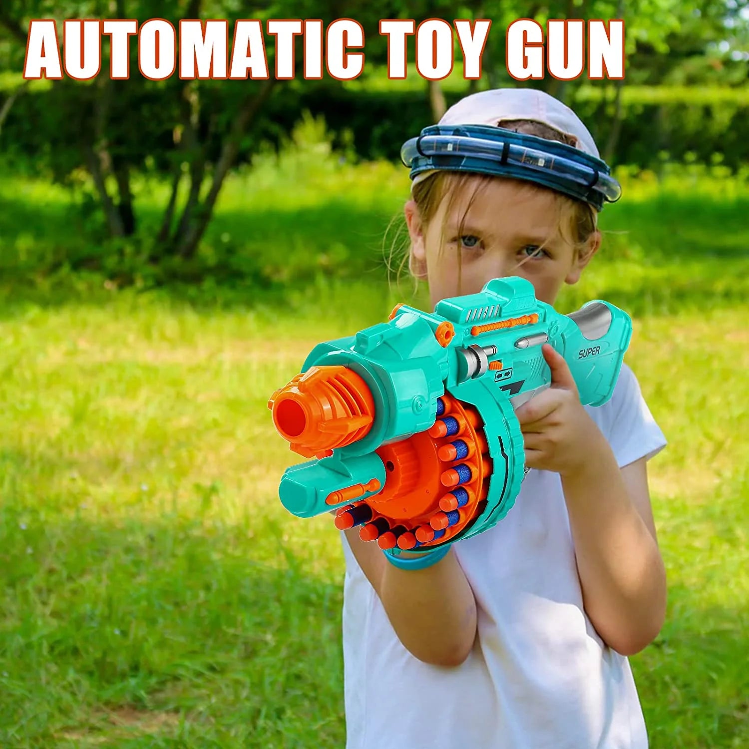 Blast Soft Bullet Toy Gun | Automatic Drum Gun