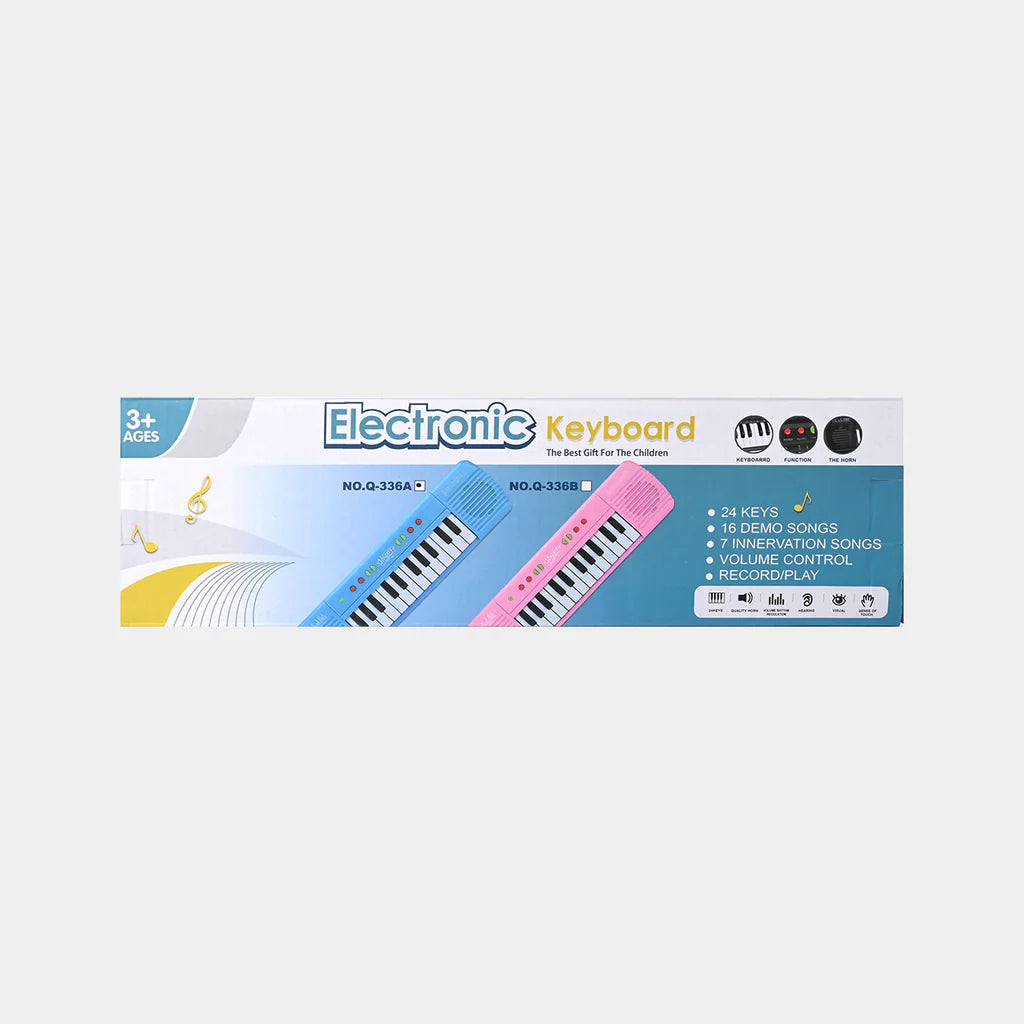 24-Key Electronic Keyboard Toy with Demo Songs