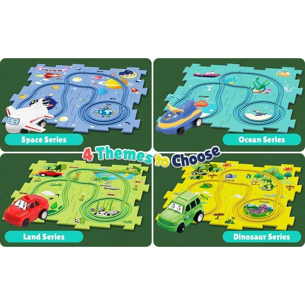 Rail Car Track Puzzle | 25 Pcs Rail Car Track | Design Your Own Track