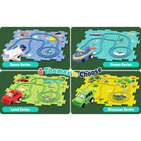 Rail Car Track Puzzle | 25 Pcs Rail Car Track | Design Your Own Track