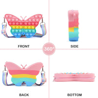 Butterfly Pop It Purse | Fidgety Purse For Girls | Hello Kitty Bag