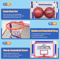 Topi Toys Basketball Set with 2 Hoops & Air Pump