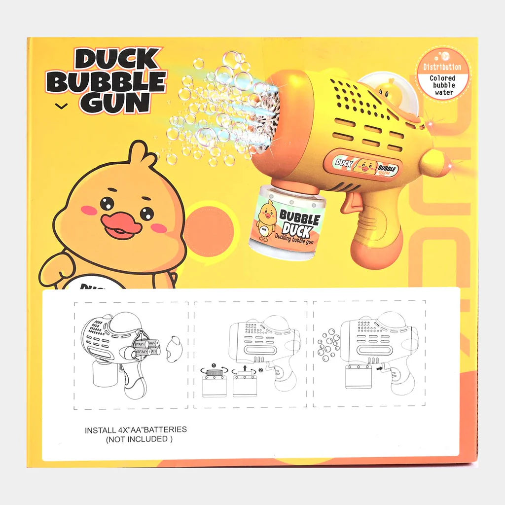 Duck Bubble Gun with LED Lights & Sound Effects