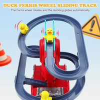 Fire Rail Car Duck Swivel Slide | Car Slide Toy