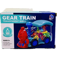 Electrical Train | Transparent Gear Train with 3D Lights & Sound Toy