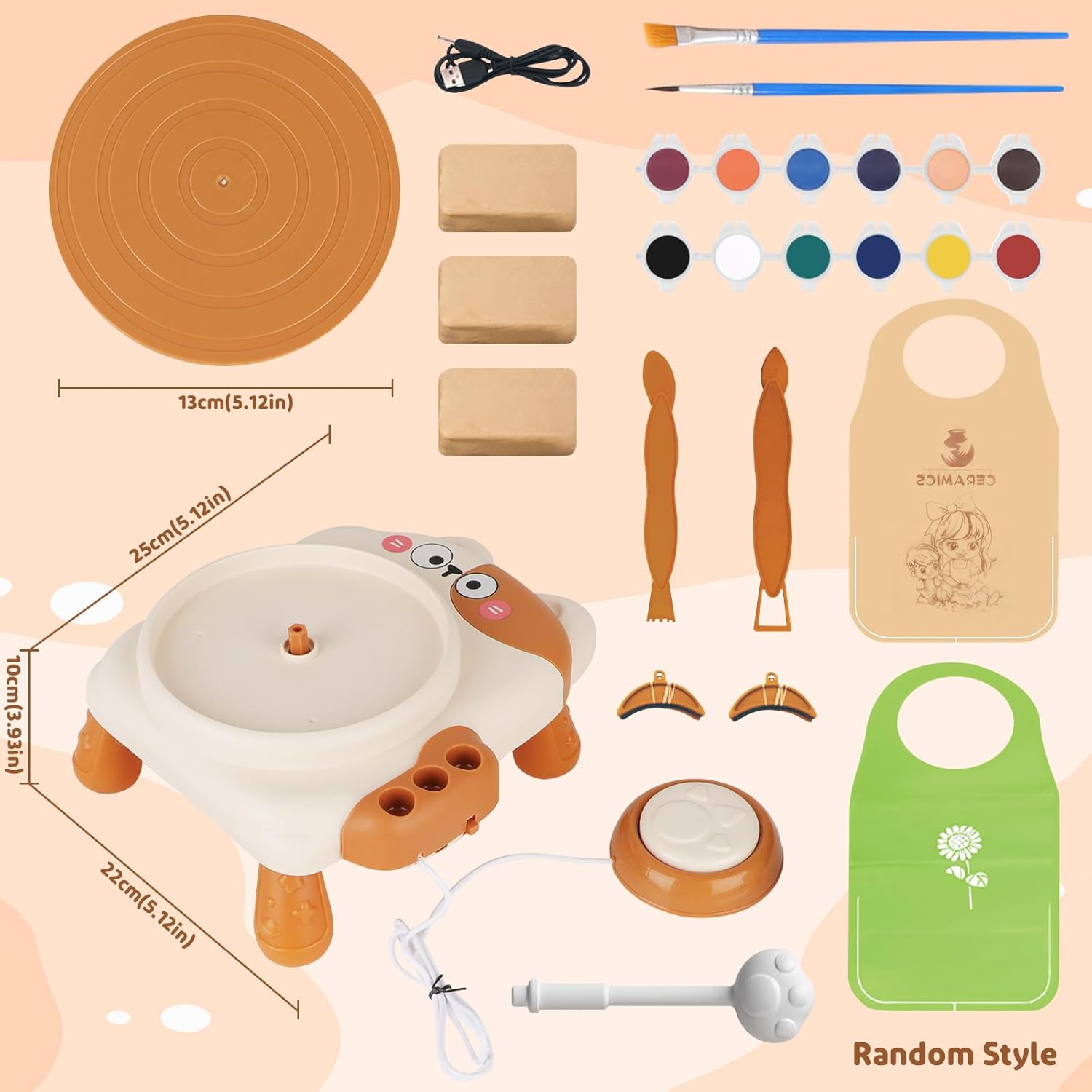 Pussy Cat Ceramic Machine Pottery Kit for Kids