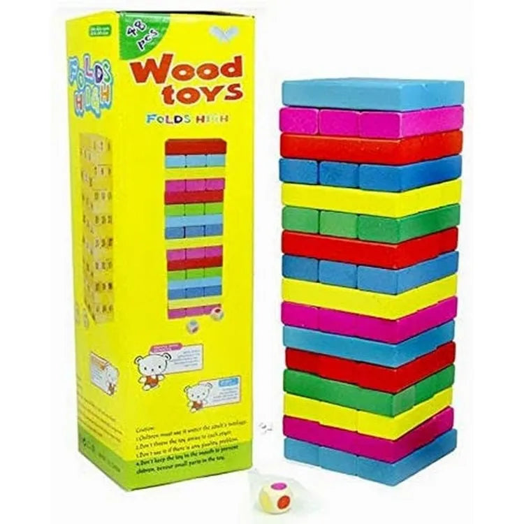 Colorful Jenga Play Set | Jenga Wood Toy