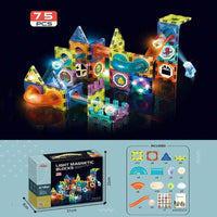 75Pcs Lightning Magnetic Blocks & Balls Set | 3D STEM Toy