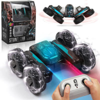 Mini 2.4GHz Remote Control Stunt Car with 360° Flips, LED Lightning Effects & Rechargeable Battery