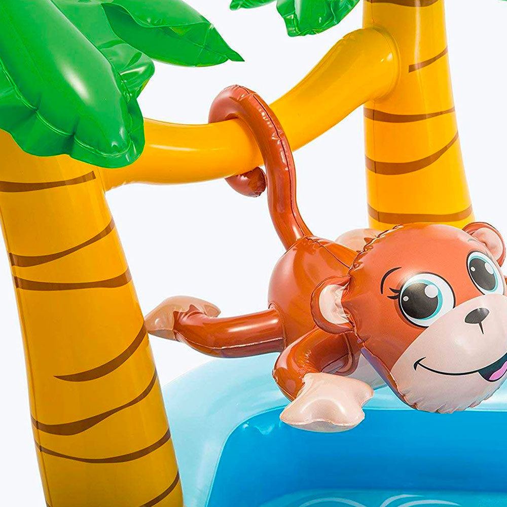 Intex Inflatable Jungle Themed Pool For Kids 8ft 5in x 7ft 1in x 2ft 9in