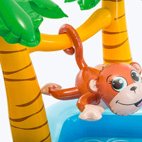 Intex Inflatable Jungle Themed Pool For Kids 8ft 5in x 7ft 1in x 2ft 9in