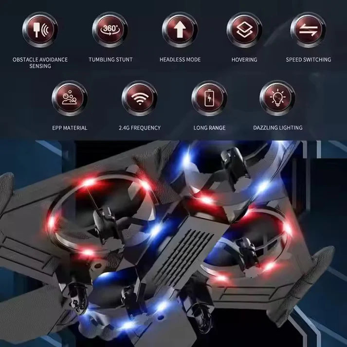 Remote Control Aircraft Drone Jet With Lightning Effect & Rechargeable Batteries