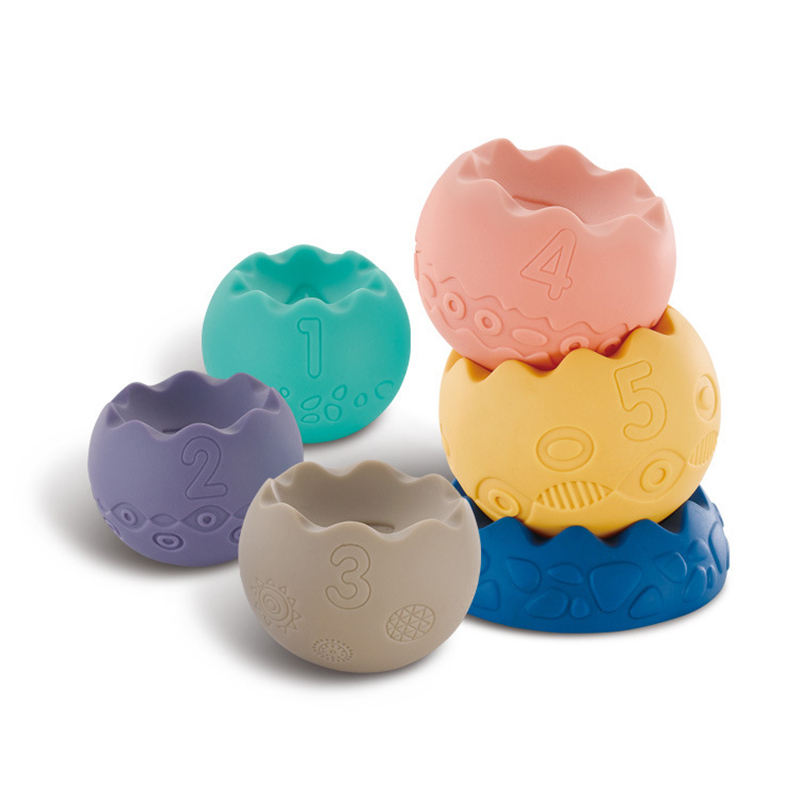 Baby Sensory Balls | Soft Silicone Stacking Teething Toys