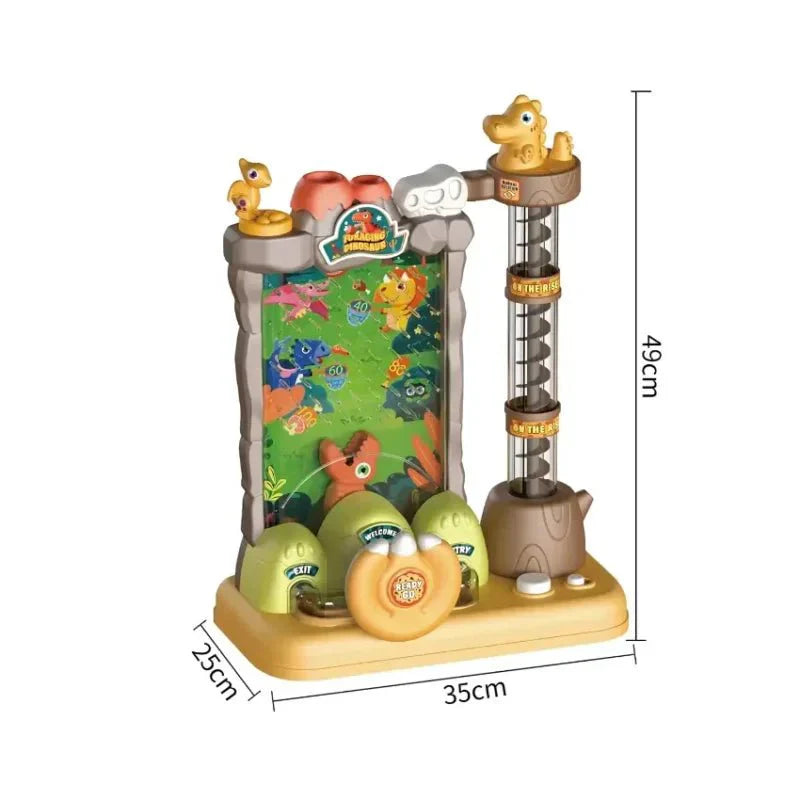 Electric Dino Ball Catcher Toy with 30 Balls & Lights