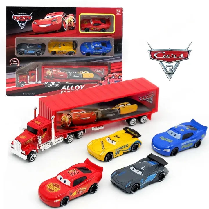 Alloy Series Cars | Truck With Cars | Lightning McQueen Cars