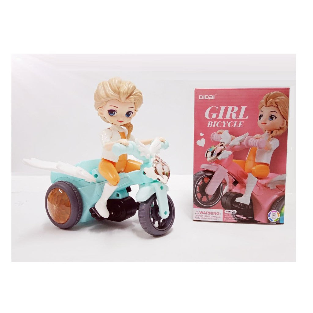 DIDAI | Girl Bicycle with Lightning Wheels | Toy Car