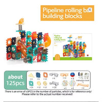 125-Piece DIY Pipeline Marble Track Set