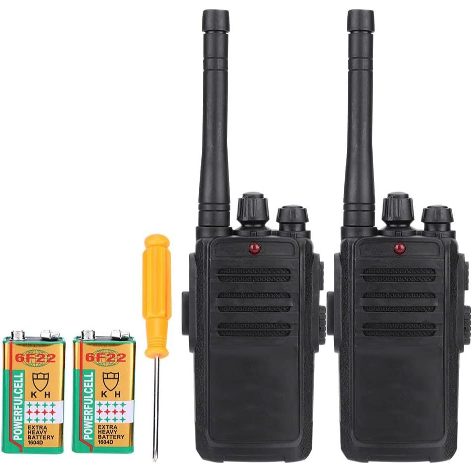 Black Colored Walkie Talkie with 100 Meter Range 