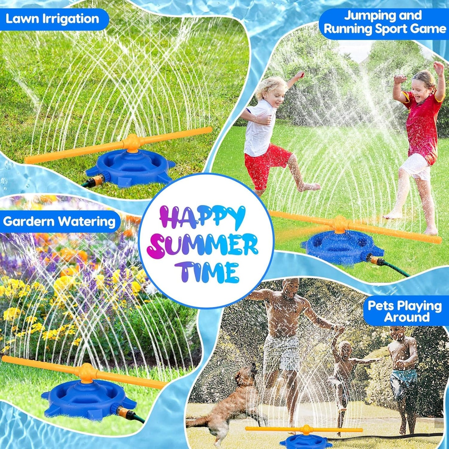 Rotating Water Spray Fun Summer Toy | Water Sprinkler For Kids