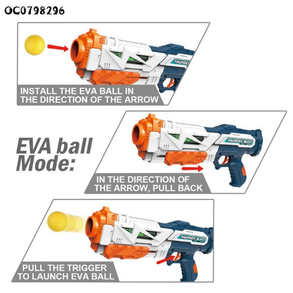 Dust Raid 2-in-1 Foam Ball & Water Blaster
