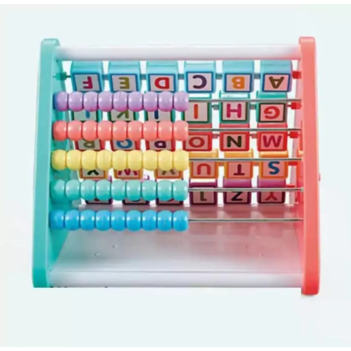 5-in-1 Learning Shelf with Drawing Board & Blocks