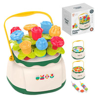 Huanger Montessori Flower Nails Bucket Toy