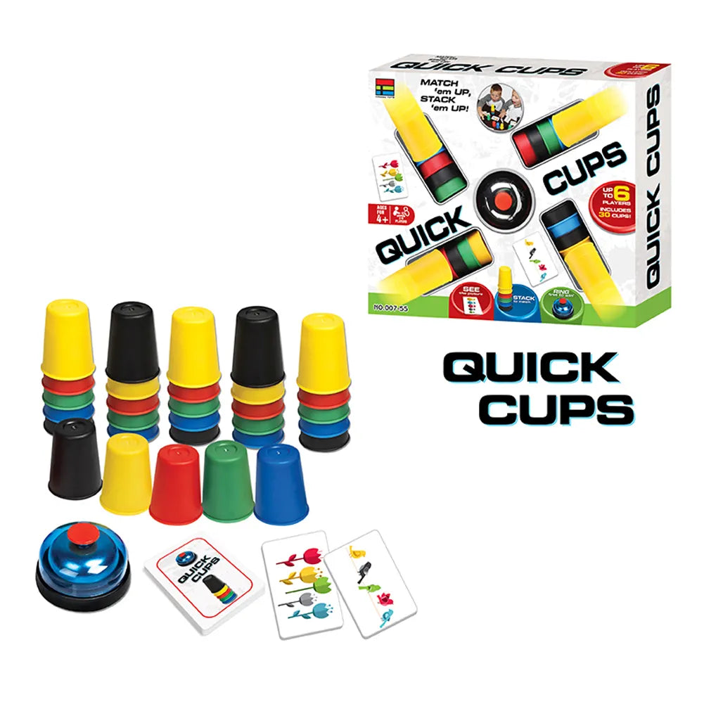 Quick Cups 2-4 Player Game | 30Pcs Cups Game For Kids