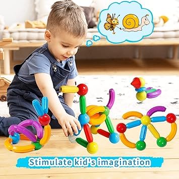 Magnetic Construction Set | 64 Pcs Magnet Toy