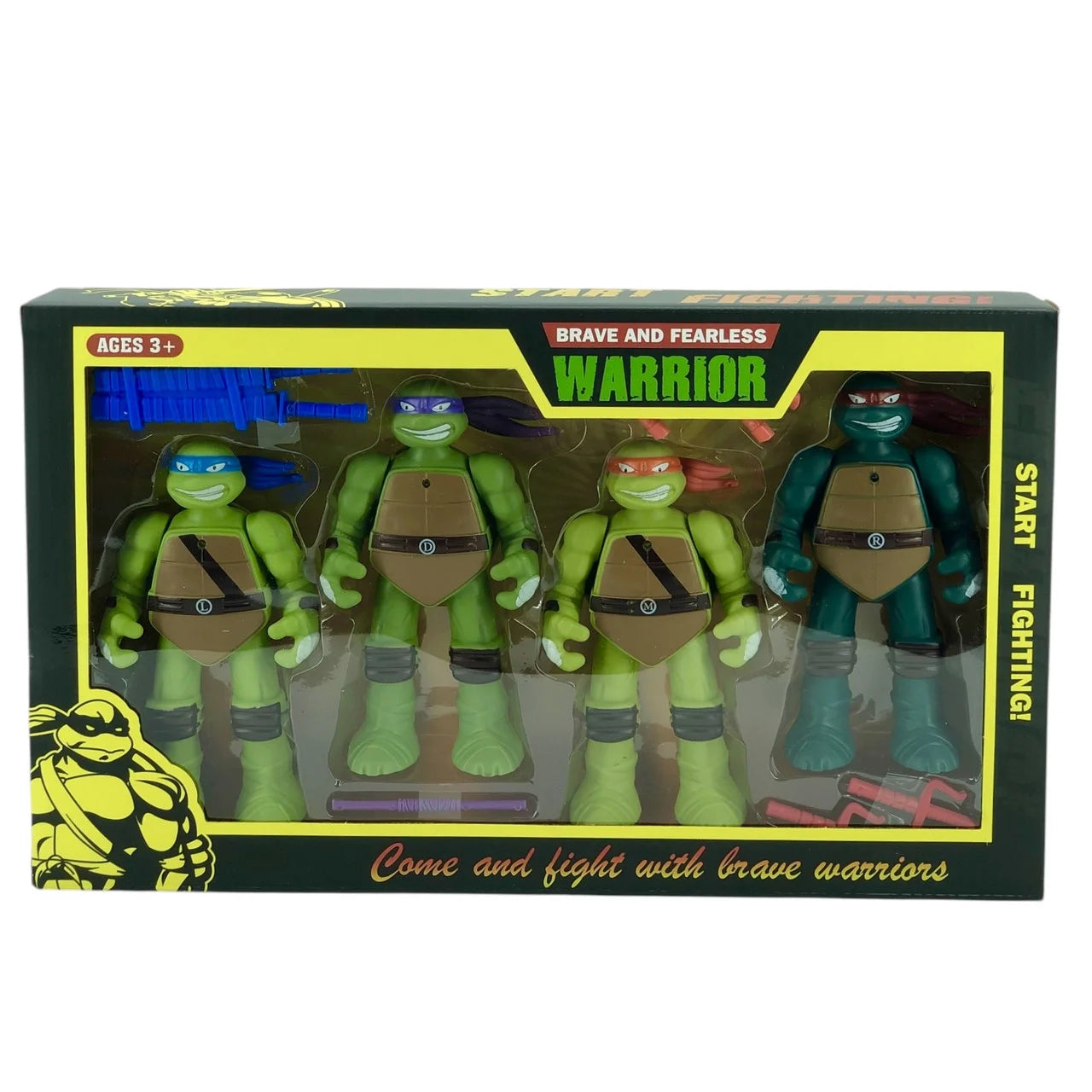 Ninja Turtle Warrior | Teenage Mutant Turtle Warrior Action Figure Set