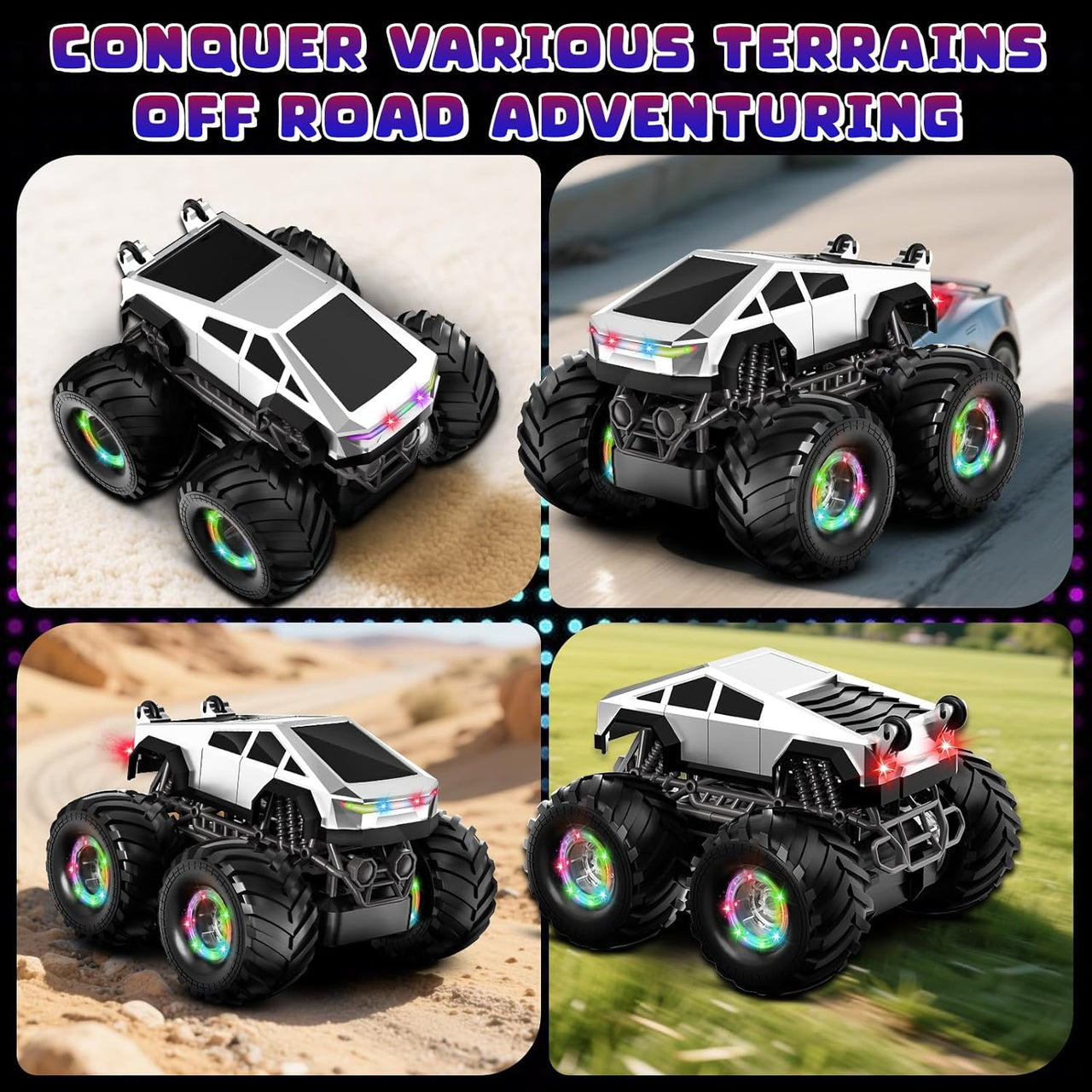 Tesla Cybertruck 4WD RC Car | Racing Off-Road Stunt Vehicle