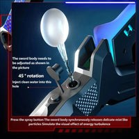 Sword & Axe 2in1 With Led Lights & Mist Spray | Sparkblade Led Sword With Sound & Other Accessories