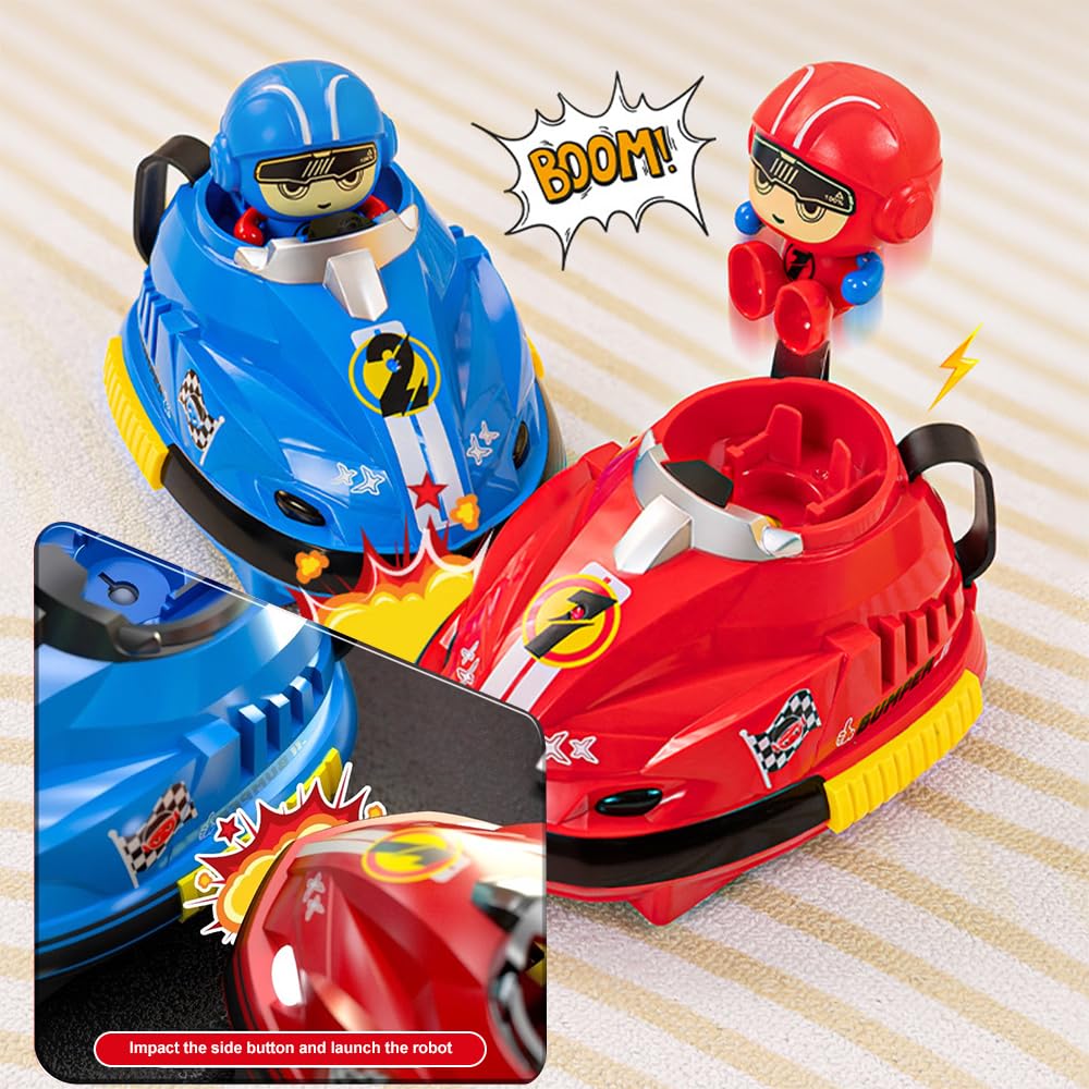RC Battle Bumper Car Set with Ejecting Driver